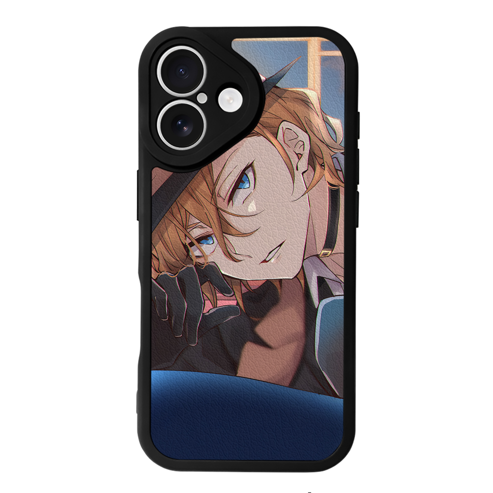 （画像用） 文豪ストレイドッグス Bungo Stray Dogs 【iPhone 16シリーズ対応】シリコンスマホケース（レザー調） 材質：シリコン